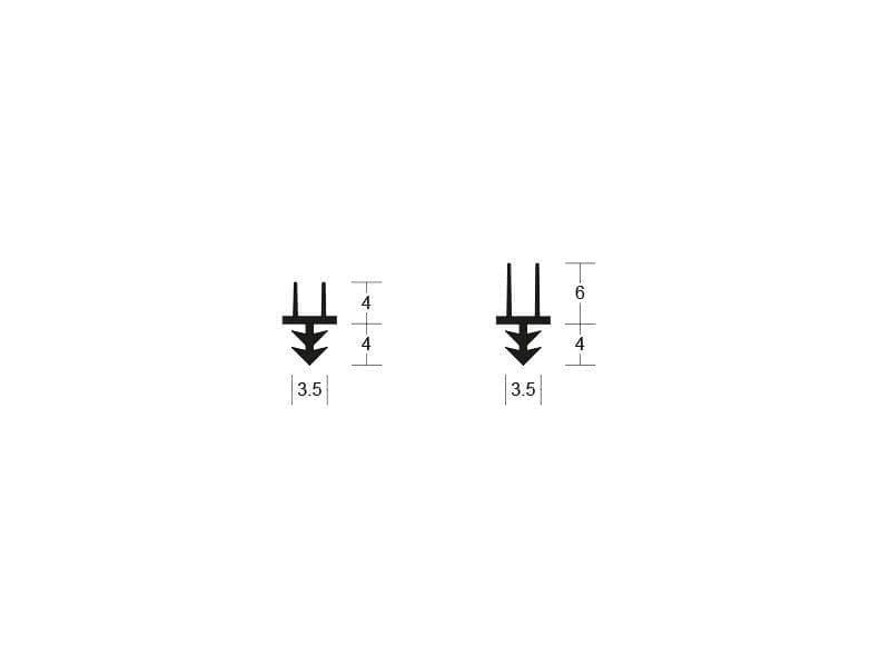 Lorient LAS1011 Firtree Acoustic & Smoke Seal - 3.5 x 4mm - 2.1m - Image 3