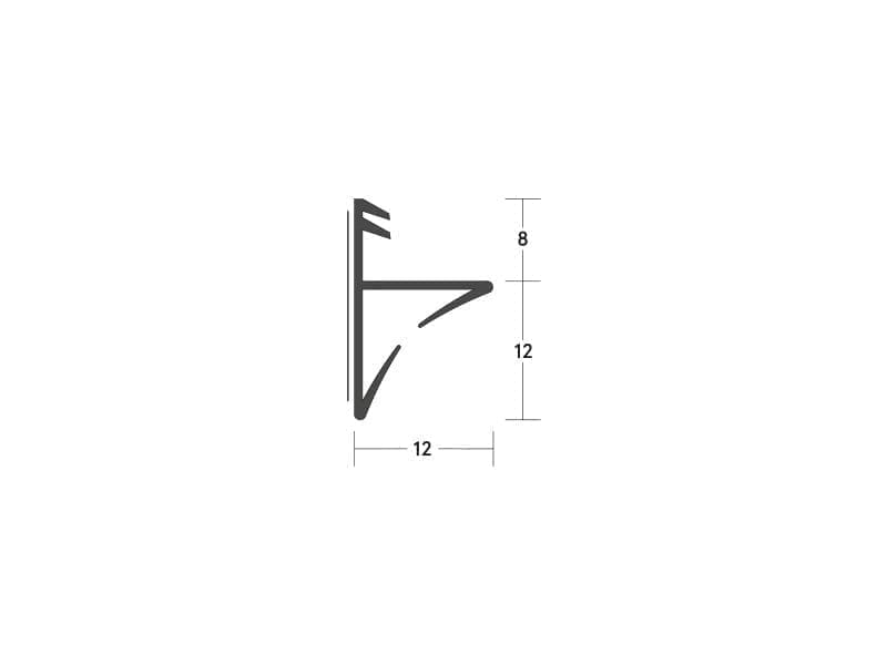 Lorient LAS1212K Batwing®-on-a-Stick Acoustic & Smoke Seal - 12 x 12mm - 2.1m - Image 3