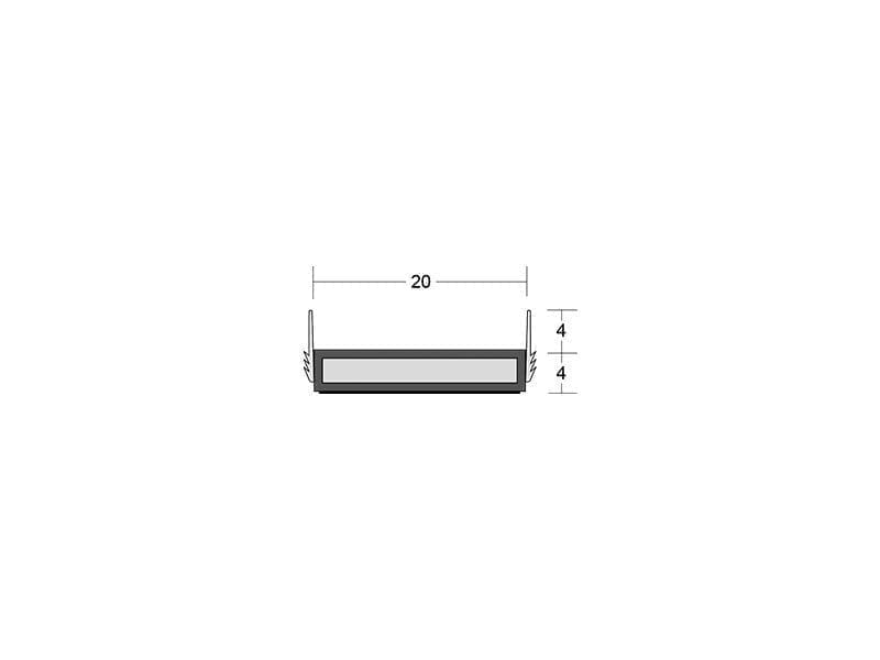 Lorient Finesse™ LP2004 Fire, Smoke & Acoustic Seal 20 x 4mm - 2.1m