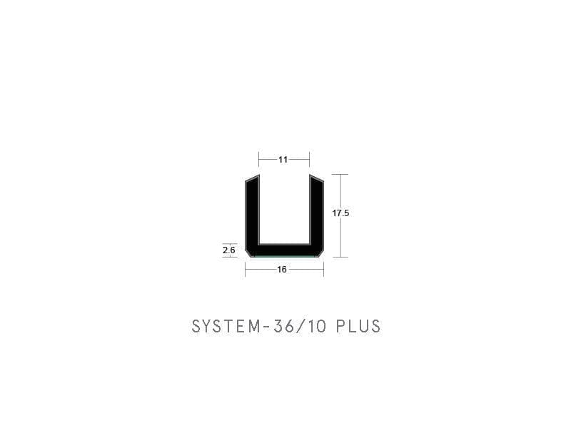 Lorient System 36/10 PLUS Glazing Gasket for 30-Minute Fire Doors - Image 4