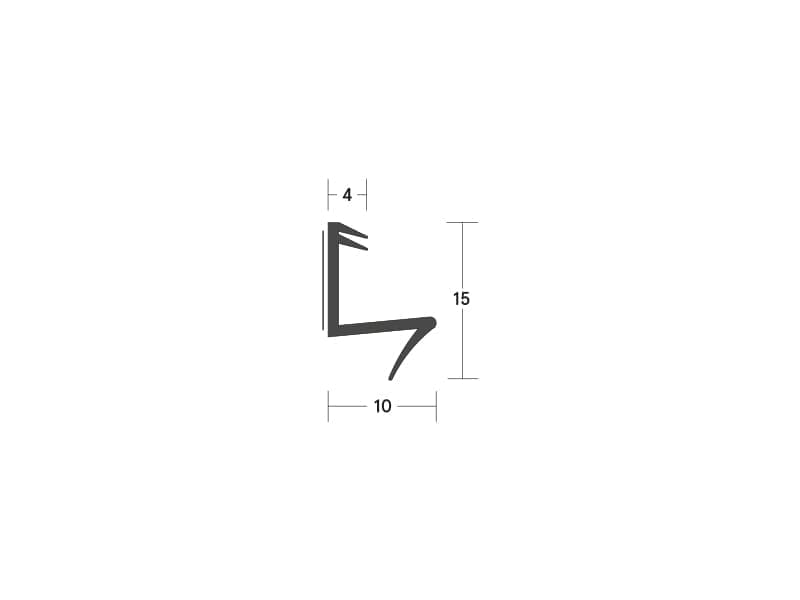 Lorient LAS1206K Batwing®-on-a-Stick Acoustic & Smoke Seal - 10 x 6mm - 2.1m - Image 3