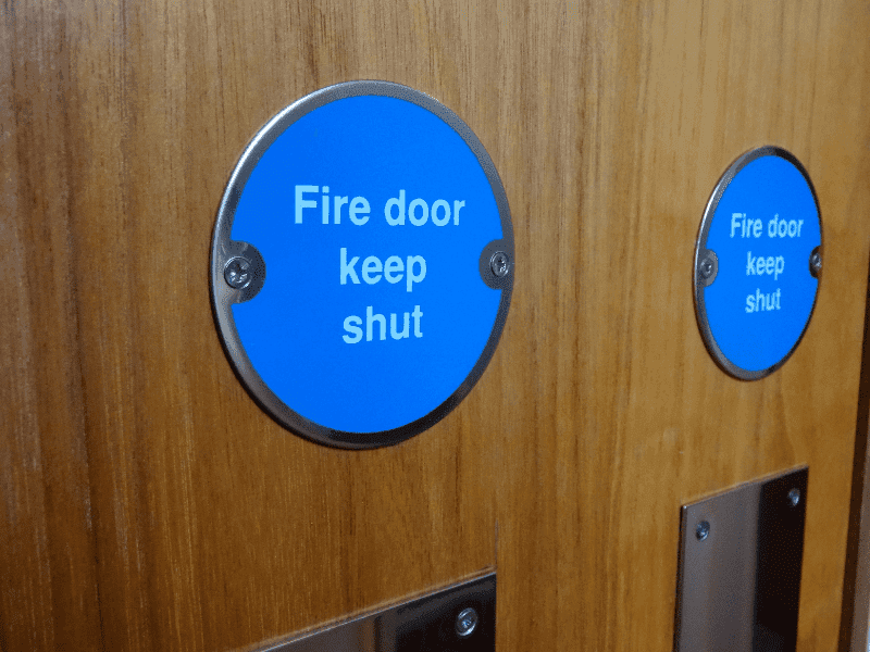 Fire Door Keep Shut sign 76mm - SAA - Image 2