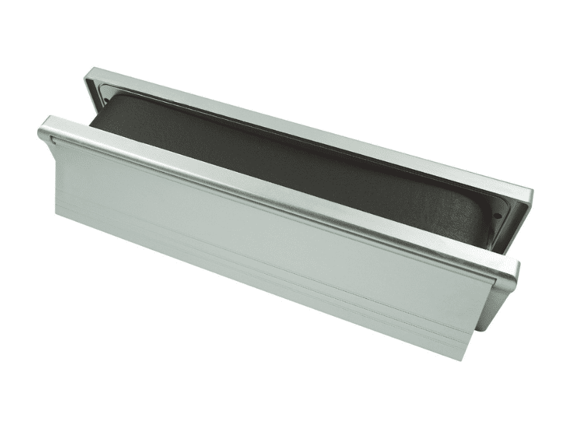 FireStop Defender Intumescent Letterplate – SAA Finish (Silver Frame)