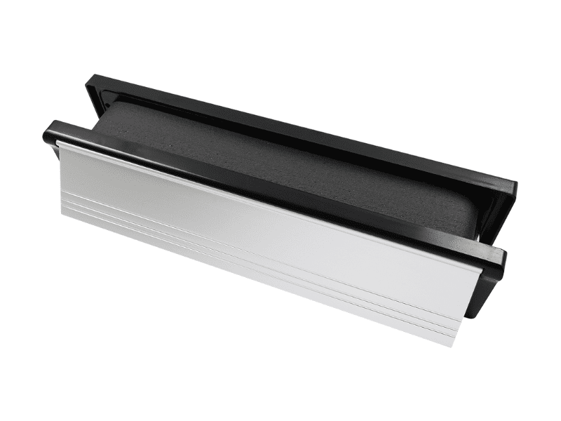 FireStop Defender Intumescent Letterplate – SAA Finish (Black Frame)