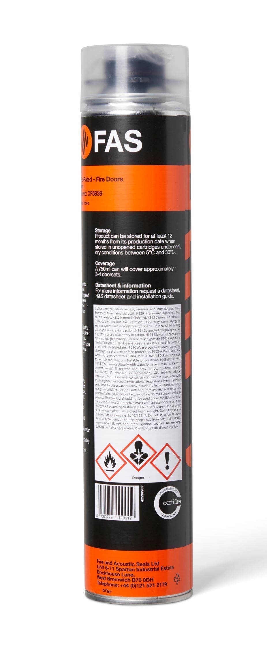 FAS Fire Door Foam™ 750ml - Image 5