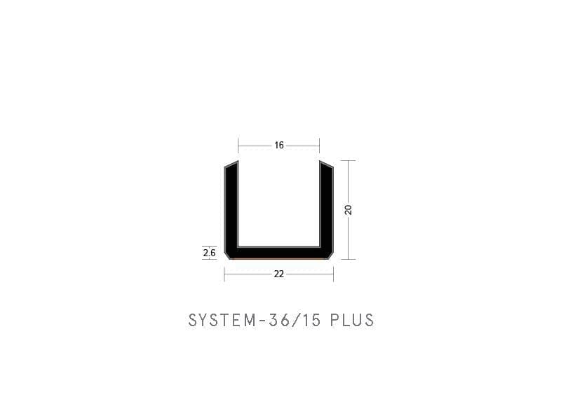 Lorient System 36/15 PLUS Glazing Gasket for 30 & 60 Minute Fire Doors - Image 3
