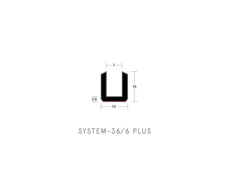 Lorient System 36/6 PLUS Glazing Gasket for 30-Minute Fire Doors - Image 4