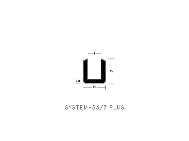 Lorient System 36/7 PLUS Glazing Gasket for 30-Minute Fire Doors - Image 3